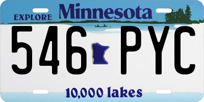 MN license plate 546PYC