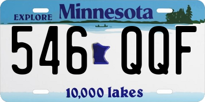 MN license plate 546QQF