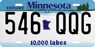 MN license plate 546QQG