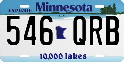 MN license plate 546QRB