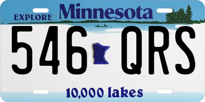 MN license plate 546QRS