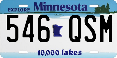 MN license plate 546QSM