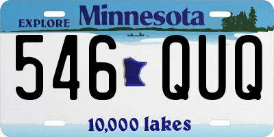 MN license plate 546QUQ