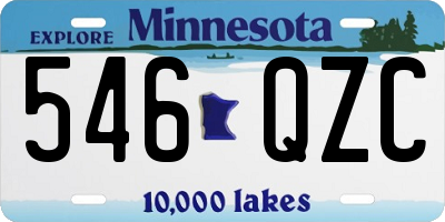 MN license plate 546QZC