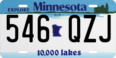 MN license plate 546QZJ