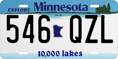 MN license plate 546QZL