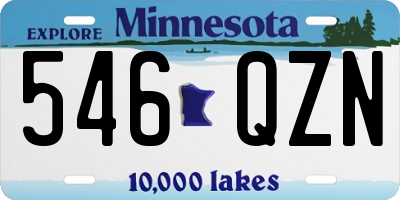 MN license plate 546QZN