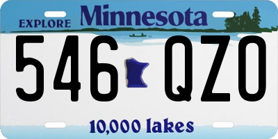 MN license plate 546QZO