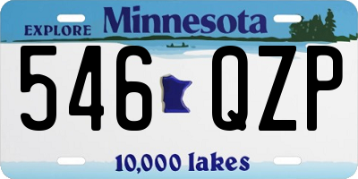 MN license plate 546QZP
