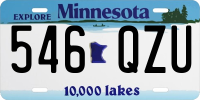 MN license plate 546QZU