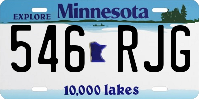 MN license plate 546RJG