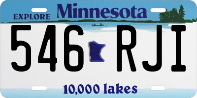 MN license plate 546RJI
