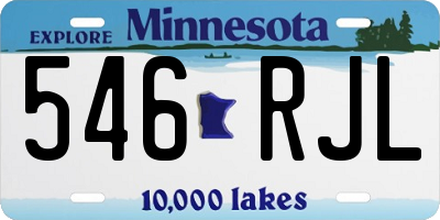 MN license plate 546RJL
