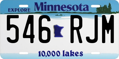 MN license plate 546RJM