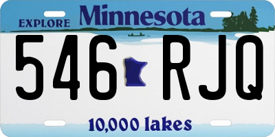 MN license plate 546RJQ