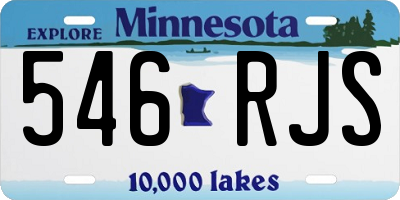 MN license plate 546RJS