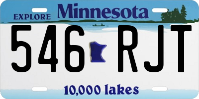 MN license plate 546RJT