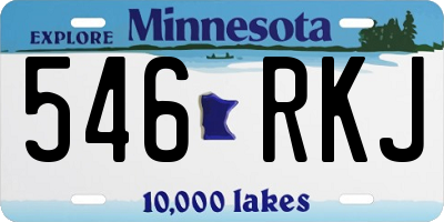 MN license plate 546RKJ