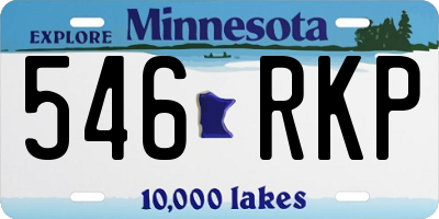MN license plate 546RKP