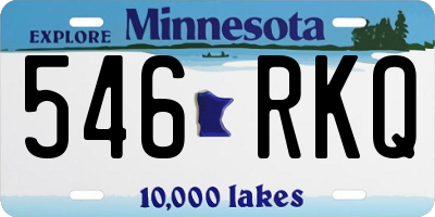 MN license plate 546RKQ