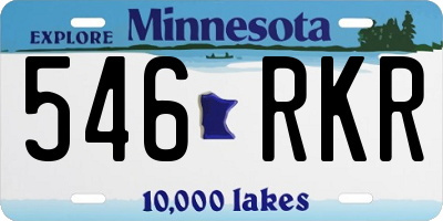 MN license plate 546RKR