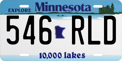 MN license plate 546RLD