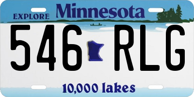 MN license plate 546RLG