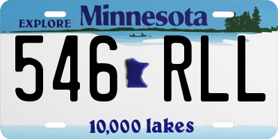MN license plate 546RLL