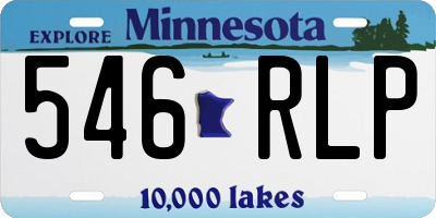 MN license plate 546RLP