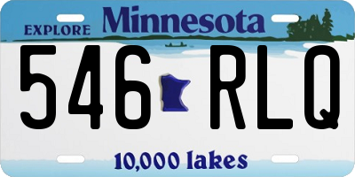 MN license plate 546RLQ
