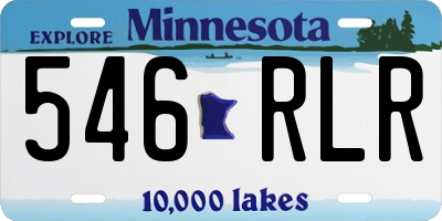 MN license plate 546RLR