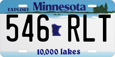 MN license plate 546RLT