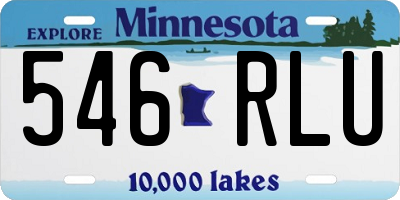 MN license plate 546RLU