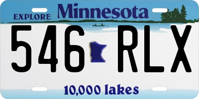 MN license plate 546RLX
