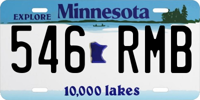 MN license plate 546RMB