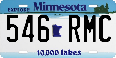 MN license plate 546RMC