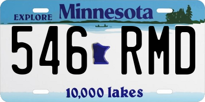 MN license plate 546RMD