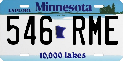 MN license plate 546RME