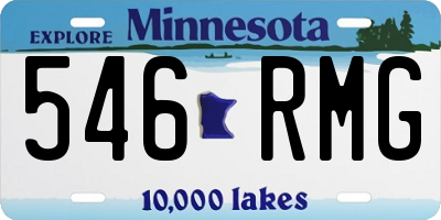 MN license plate 546RMG