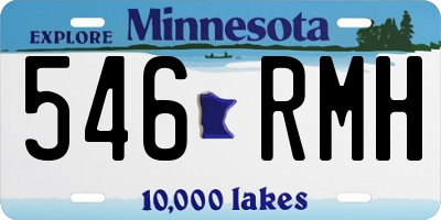 MN license plate 546RMH