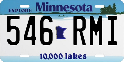 MN license plate 546RMI