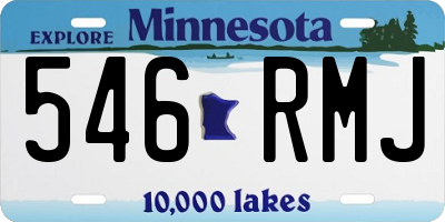 MN license plate 546RMJ
