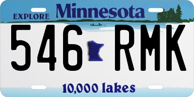 MN license plate 546RMK