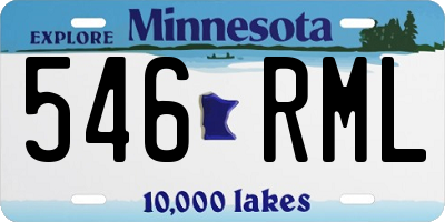 MN license plate 546RML