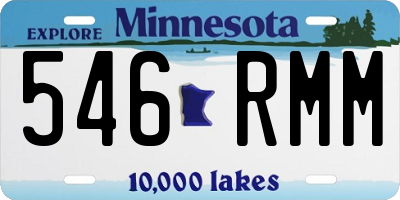 MN license plate 546RMM