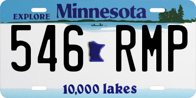 MN license plate 546RMP