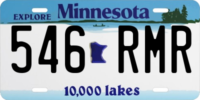MN license plate 546RMR