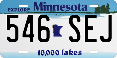 MN license plate 546SEJ