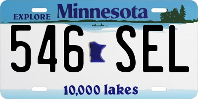 MN license plate 546SEL