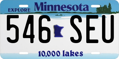 MN license plate 546SEU